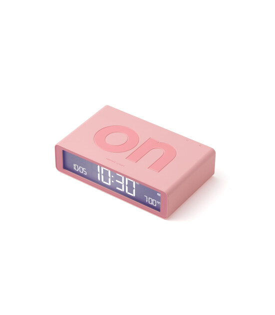 Lexon Flip Klasik Şarj Edilebilir Alarm Saat // Pembe