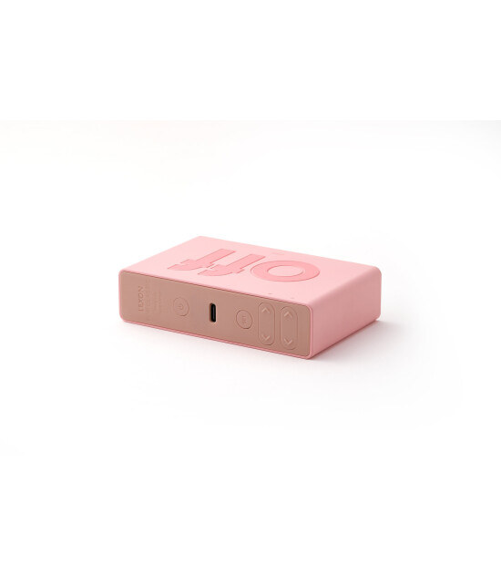 Lexon Flip Klasik Şarj Edilebilir Alarm Saat // Pembe