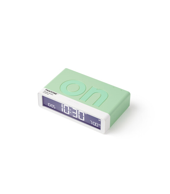 Lexon x Pantone Flip Klasik Şarj Edilebilir Alarm Saat // Mint