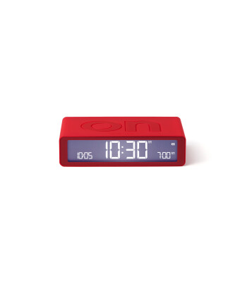 Lexon Flip Klasik Şarj Edilebilir Alarm Saat // Kırmızı