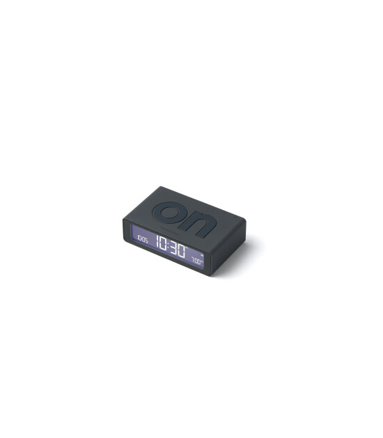 Lexon Flip Mini Şarj Edilebilir Alarm Saat // Koyu Gri