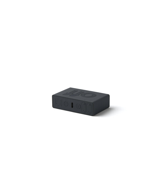 Lexon Flip Mini Şarj Edilebilir Alarm Saat // Koyu Gri