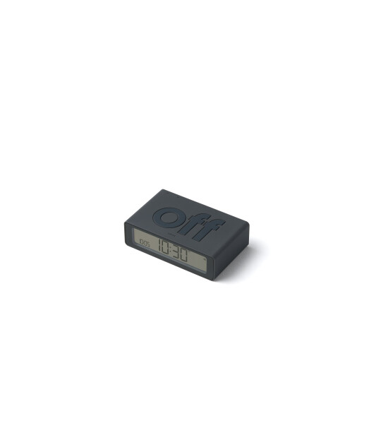 Lexon Flip Mini Şarj Edilebilir Alarm Saat // Koyu Gri