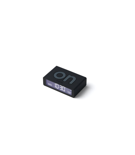 Lexon Flip Mini Şarj Edilebilir Alarm Saat // Siyah