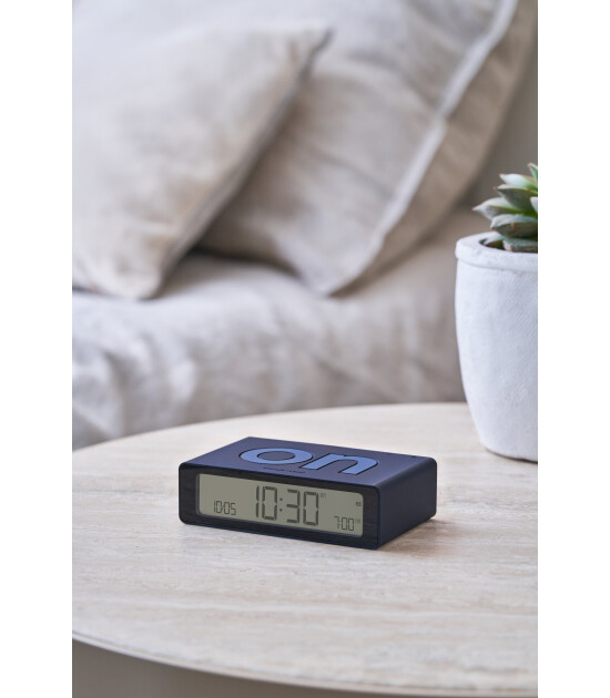 Lexon Flip Mini Şarj Edilebilir Alarm Saat // Siyah