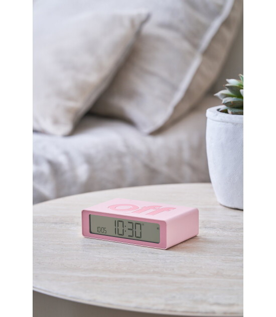 Lexon Flip Mini Şarj Edilebilir Alarm Saat // Pembe