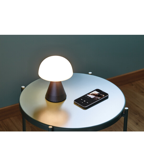 Lexon Mina L Led Lamba ve Bluetooth Hoparlör // Metalik Gri