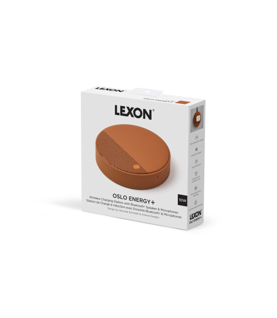 Lexon Oslo Energy Kablosuz Şarj Cihazı ve Bluetooth Hoparlör // Siyah