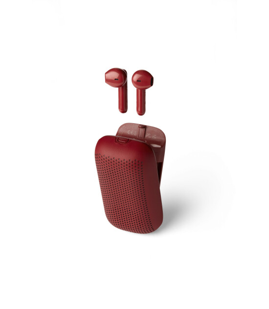 Lexon Speakerbuds Bluetooth Kulaklık & Bluetooth Hoparlör // Kırmızı