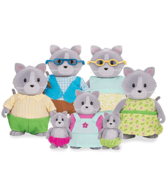 Li'l Woodzeez Gri Kedi Ailesi