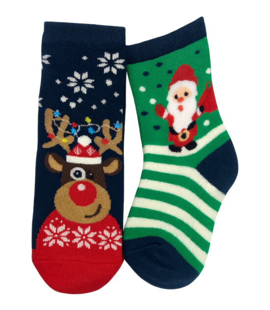 Lille Trove Christmas &Ccedil;orap Seti // Green Santa