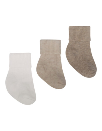 Lille Trove Yenidoğan &Ccedil;orap Seti // Bej