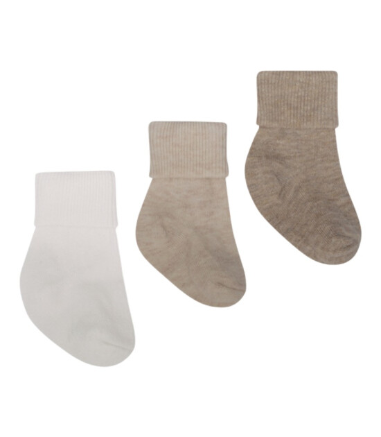 Lille Trove Yenidoğan Çorap Seti // Bej