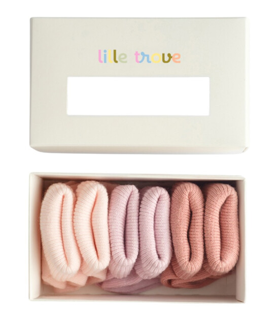 Lille Trove Yenidoğan &Ccedil;orap Seti // Pembe