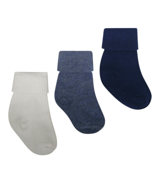 Lille Trove Yenidoğan Çorap Seti // Lacivert