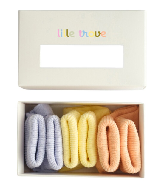 Lille Trove Yenidoğan &Ccedil;orap Seti // Lila