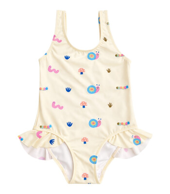 Lille Trove UV Korumalı Çocuk Mayo // Sunny Snail Garden