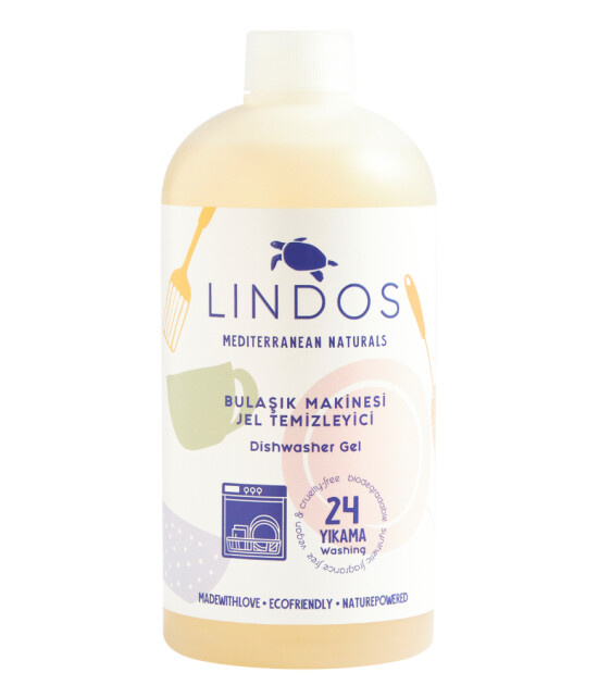 Lindos Bulaşık Makinesi Jel Temizleyici (600 ml)