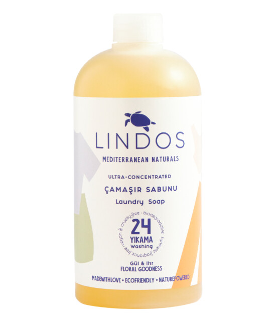 Lindos Çamaşır Makinesi Sabunu (600 ml) // Gül & Itır