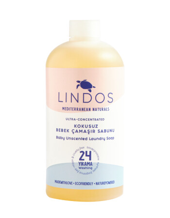Lindos Çamaşır Makinesi Sabunu (600 ml) // Kokusuz Bebek