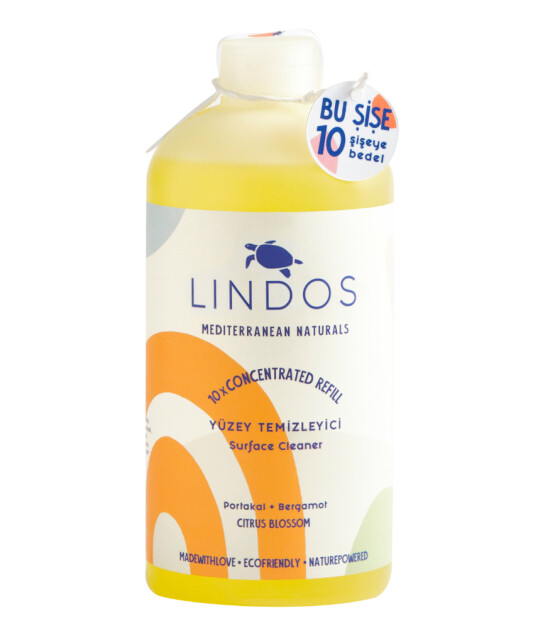 Lindos Konsantre Yüzey Temizleyici Sıvı (600 ml) // Portakal