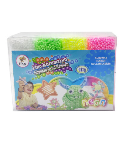Lino Kurumayan Köpük Oyun Hamuru Set (4 Adet)
