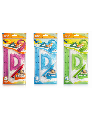 Li̇no &Ccedil;İZİM SETİ PERGELLİ FLEXIBLE 4'L&Uuml;
