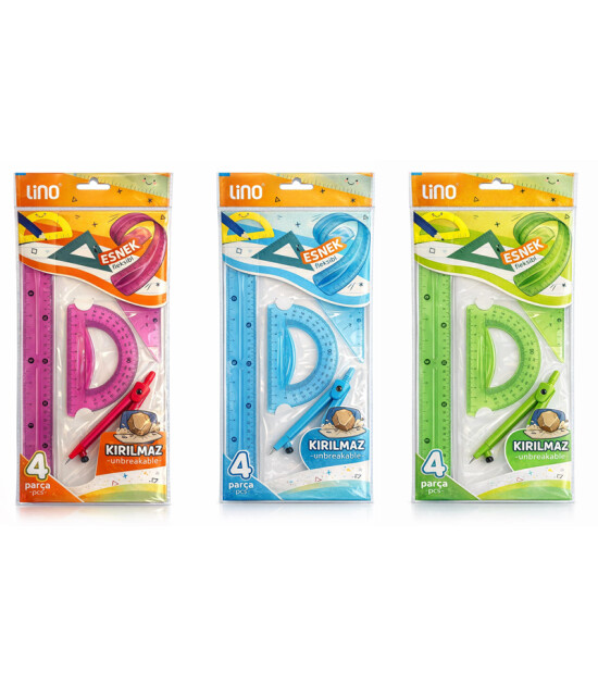 Li̇no &Ccedil;İZİM SETİ PERGELLİ FLEXIBLE 4'L&Uuml;