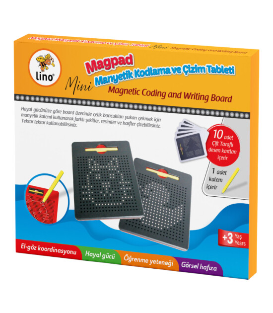 Lino Magpad Manyetik Çizim Kodlama Tableti - Mini