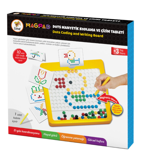 Lino Magpad Manyetik Dots Tablet