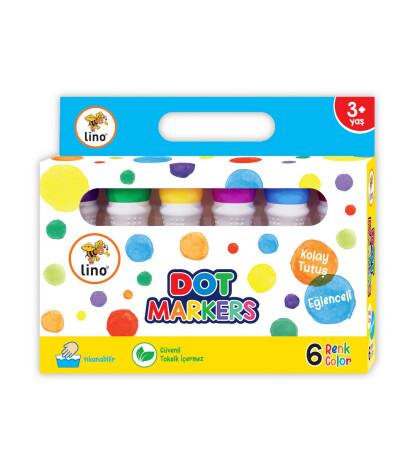Lino Dot Markers Boya Kalem (6 Adet)