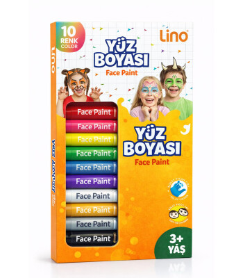 Li̇no Y&Uuml;Z BOYASI 10 RENK 10'LU (YIKANABİLİR)