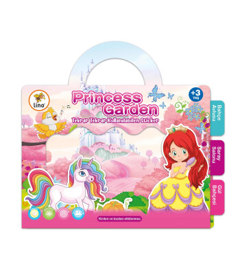 Lino Reusable Tak &Ccedil;ıkar Sticker Kitabı // Princess Garden