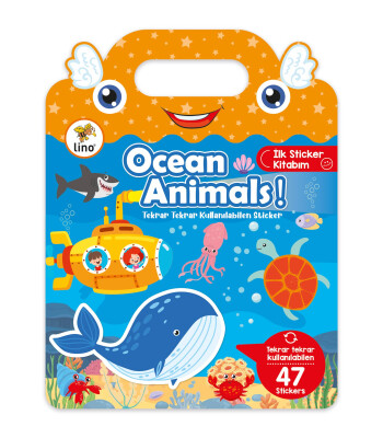 Lino Reusable Tak &Ccedil;ıkar Sticker Kitabı // Ocean Animals