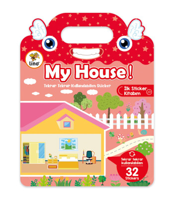 Lino Reusable Tak &Ccedil;ıkar Sticker Kitabı // My House