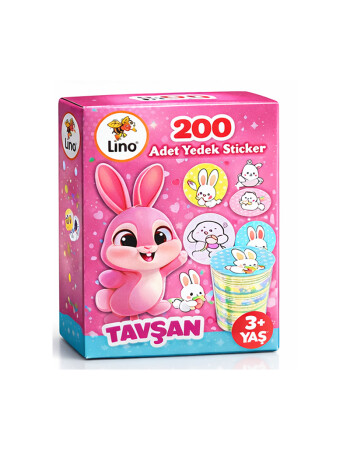 Li̇no 200 ADET YEDEK STİCKER TAVŞAN