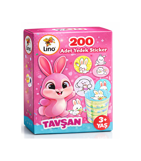 Li̇no 200 ADET YEDEK STİCKER TAVŞAN