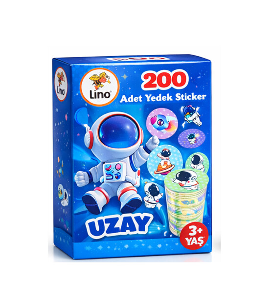 Li̇no 200 ADET YEDEK STİCKER UZAY