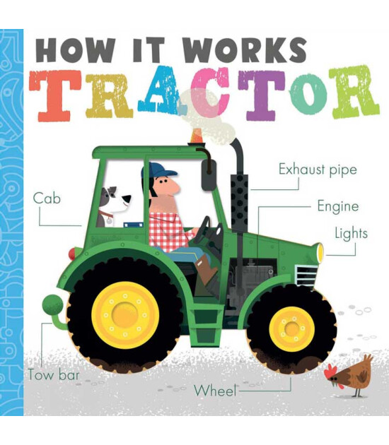 Little Tiger Press How it Works: Tractor (Board Book)