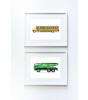 Little Forest Animals Cement Pump Truck (Beyaz Çerçeve)