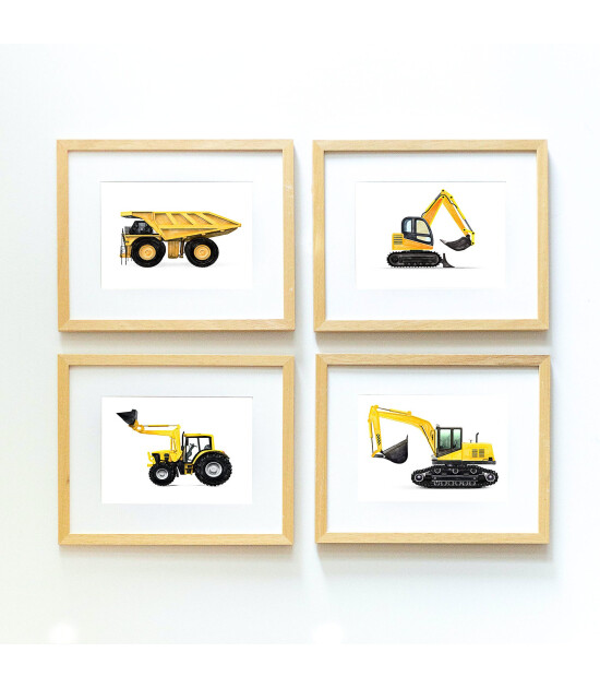 Little Forest Animals Mini Excavator (Natural Çerçeve)