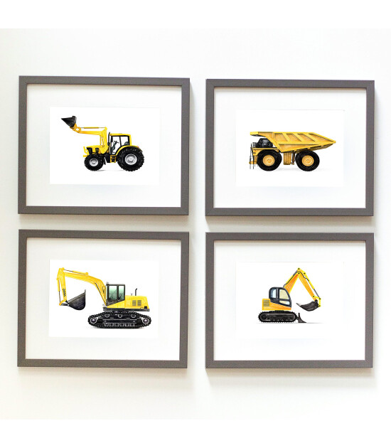 Little Forest Animals Mini Excavator (Gri Çerçeve)