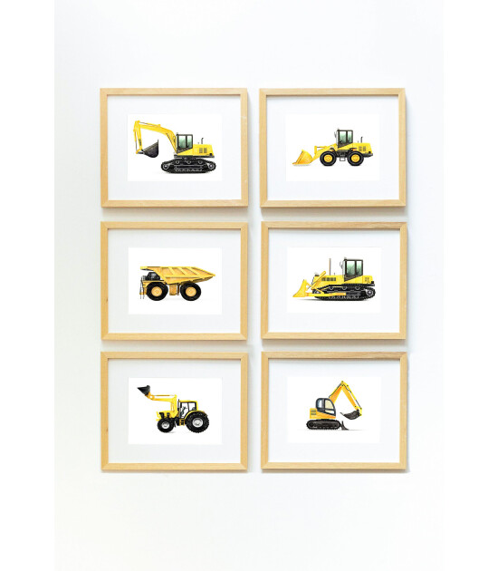 Little Forest Animals Mini Excavator (Natural Çerçeve)