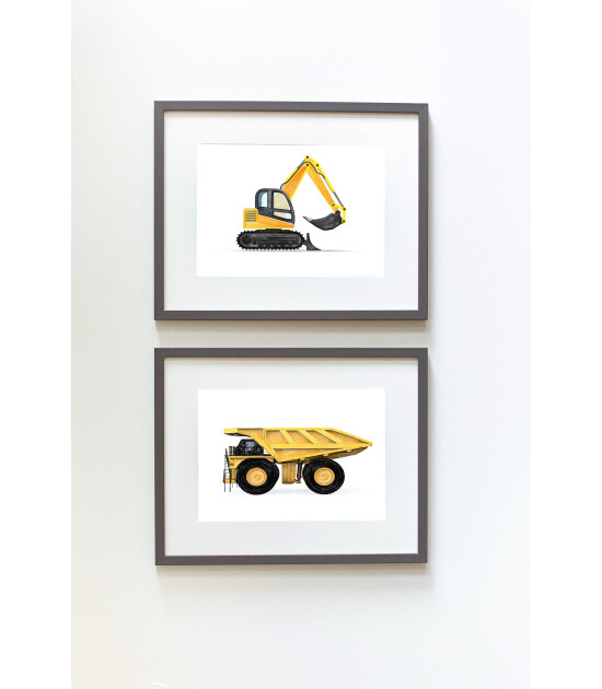 Little Forest Animals Mini Excavator (Gri Çerçeve)