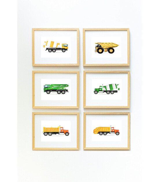 Little Forest Animals Cement Pump Truck (Natural Çerçeve)