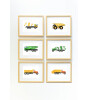 Little Forest Animals Yellow Cement Mixer Truck (Natural Çerçeve)