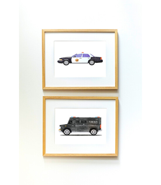 Little Forest Animals SWAT Van (Natural Çerçeve)
