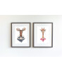 Little Forest Animals Caribou with Sweater (Gri Çerçeve)