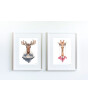 Little Forest Animals Caribou with Sweater (Beyaz Çerçeve)