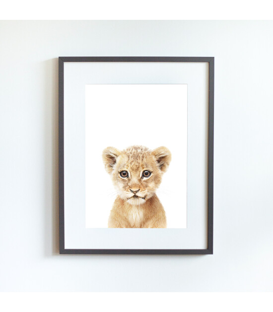 Little Forest Animals Loni the Lion (Gri Çerçeve)